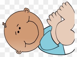 Lying Down Clipart Baby Boy - Baby Nappy Change Cartoon - Png Download