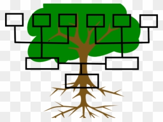 Family Line Cliparts - Blank Family Tree Clipart - Png Download
