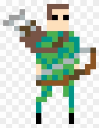A Archer Player - Hourglass Windows Clipart