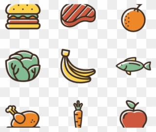 Snack Clipart After School Snack - Healthy Food Icon Vector - Png Download