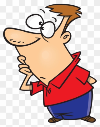 Pondering Cartoon Clipart