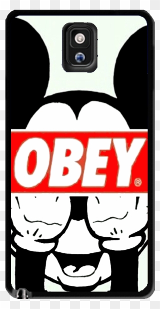 Mickey Mouse Obey Samsung Galaxy S3 S4 S5 Note 3 Case - Mickey Mouse Obey Clipart