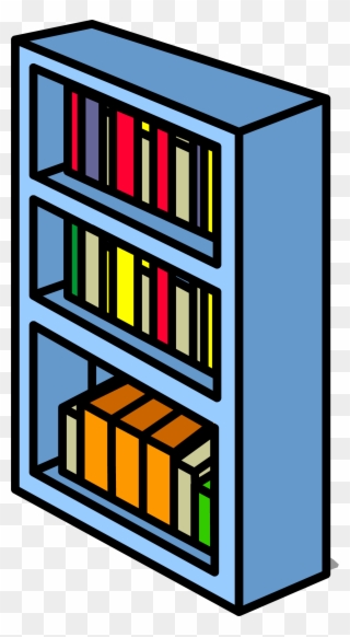 Bookshelf Clip Track - Bookshelf Transparent - Png Download