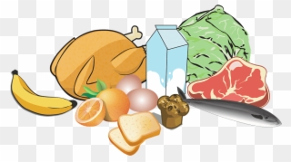 Meat And Vegetables Clipart - Png Download