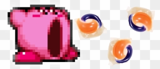 Orange - Kirby Eating Tide Pods Clipart