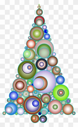 Big Image - Christmas Tree Circles Clipart