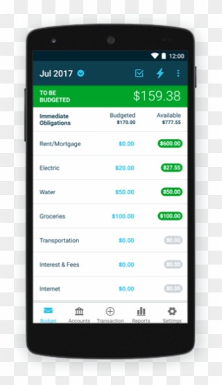 Ynab For Android - Ynab Budget App Clipart