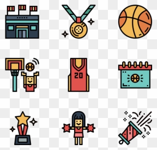 Basketball - Life Icon Transparent Background Clipart