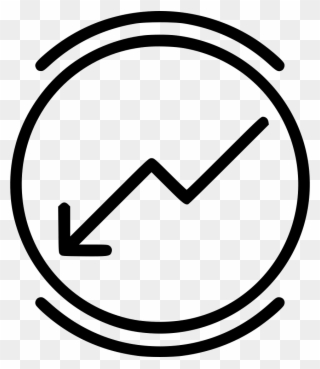 Decrease Report Circle Round Arrow Comments - Tick In Circle Icon Clipart
