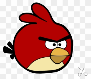 Red Angry Bird Without - Angry Bird Sticker Clipart