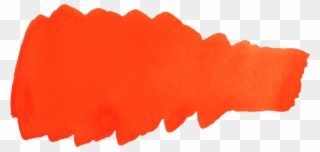 Free Download - Orange Paint Stroke Png Clipart