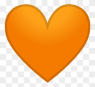 Even If Partick Thistle Come And Go From The Top Flight - Love Heart Icon Orange Clipart