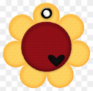 Jss Mouse Flower Tag 2 - Circle Clipart