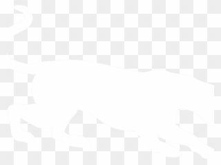 Eye Clipart Cougar - Cougar Silhouette White - Png Download