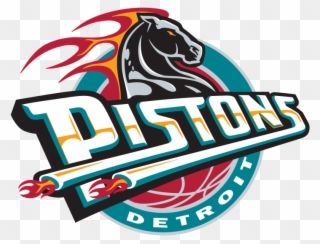 Detroit Pistons 90s Logo Clipart