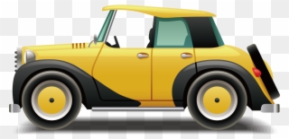 Yellow Mini Cooper Free Png Image - Antique Car Clipart
