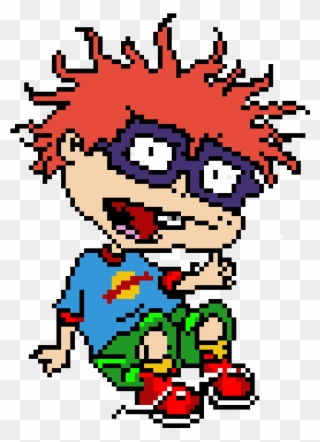 Chuckie From The Rugrats - Pixel Art Rugrats Clipart