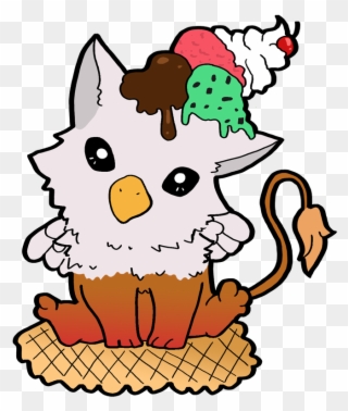 Ice Cream Gryphon Clipart