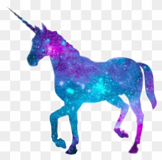 Unicorn Sticker - Black Unicorn Clipart