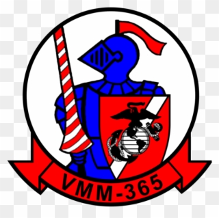 Usmc Vmm-365 Blue Knights Sticker Military, Law Enforcement - Vmm 163 Logo Clipart