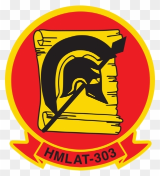 Usmc Hmlat-303 Atlas Sticker Military, Law Enforcement - Hmla T 303 Clipart