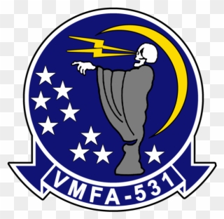 Usmc Vmfa-531 Grey Ghost Stickers Military, Law Enforcement - Vmfa-531 Clipart