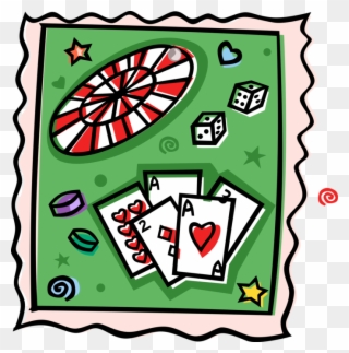 Vector Illustration Of Casino Gambling Games Of Chance Clipart