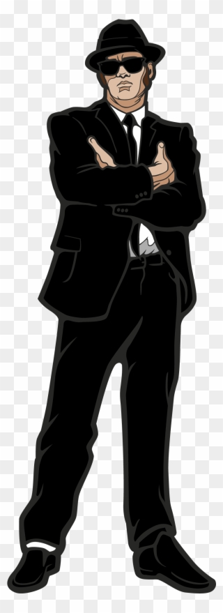 Elwood Blues - Gentleman Clipart