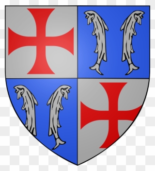 André De Montbard - Knights Templar Arms Jacques De Molay Clipart