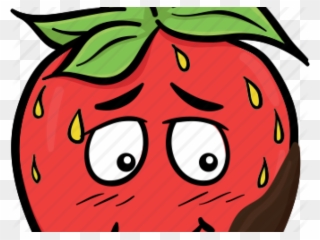 Strawberry Clipart Emoji - Crazy Strawberry - Png Download