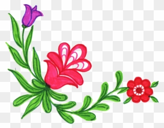 1024 X 802 4 - มุม ดอกไม้ Png Clipart