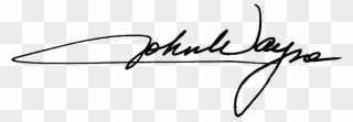 John Wayne Signature Clipart