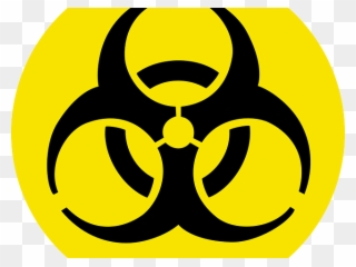 Radioactive Clipart Hazardous Material - Hazard Sign - Png Download