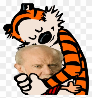 Carlin And Hobbes - Calvin And Hobbes Png Clipart