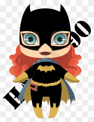 Catwoman Clipart Female - Batgirl Chibi Png Transparent Png