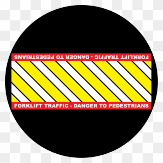 Forklift Caution - Circle Clipart
