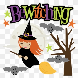 Bewitching Svg Cut Files For Scrapbooking Witch Svg - Miss Kate Cuttables Halloween Clipart