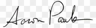 Aaron-signature - Aaron Signature Clipart