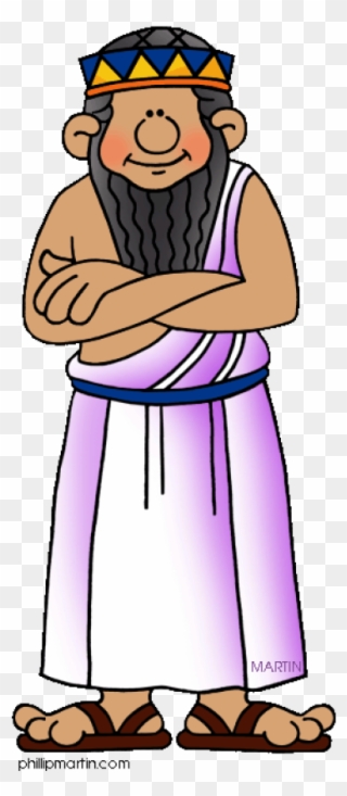Pin Soldier Clipart Mesopotam - Cartoon Priest In Mesopotamia - Png Download