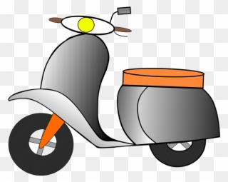 Scooter Clipart Transportation - Cartoon - Png Download