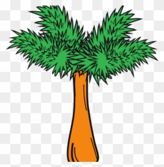 Plugged Clipart Palm Tree - Illustration - Png Download