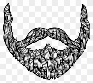 Beard Drawing - Beard Painting Black And White Clipart