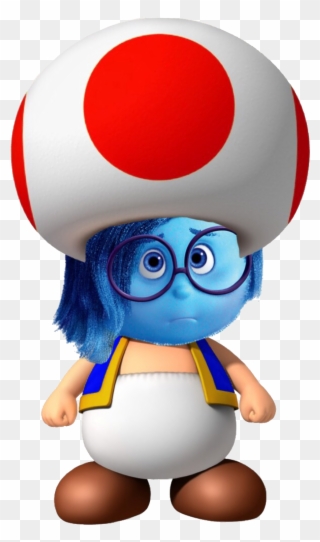 Toadstool's Sadness - Mario Bros Wii Blue Toad Clipart