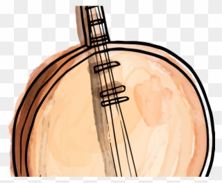 Classical Clipart Traditional Music - Chinese String Instruments Drawing - Png Download