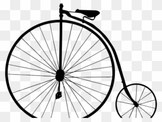 Drawn Bike Old Fashioned - Bicycle Clip Art - Png Download