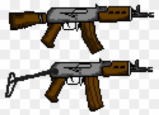 Ak 47 - Ak Fold - Assault Rifle Clipart