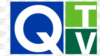 Q-tv Logo With Delta College Name In White - Circle Clipart