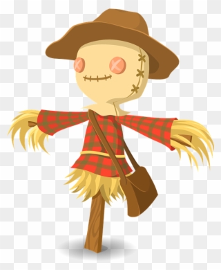 Scarecrow Clipart , Png Download - Cartoon Scarecrow Transparent Png