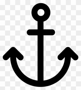 Flat Anchor Icon Clipart