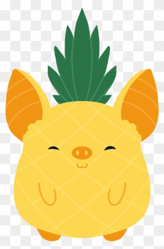 Just A Couple Of Fruit Bats, As Fruit - Pineapple Clipart